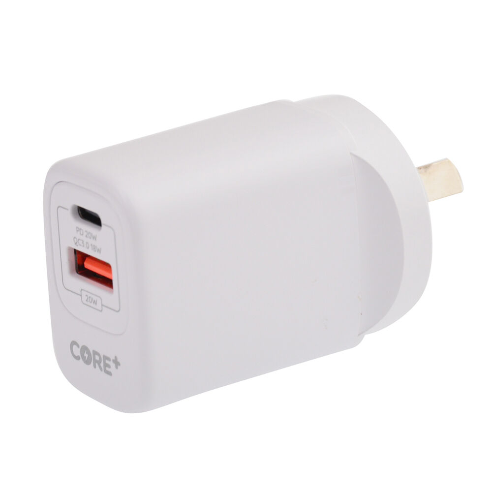26262-core-type-c-usb-a-dual-port-wall-charger-20w-white