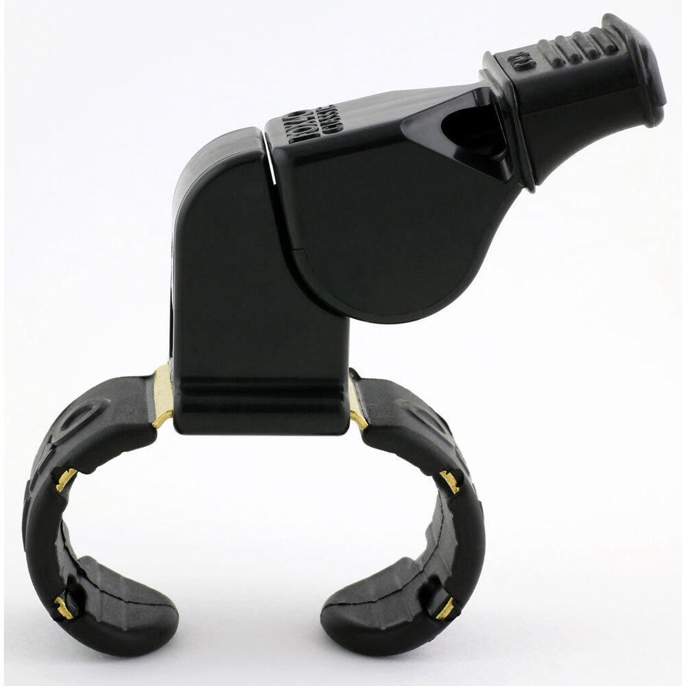 Fox 40 Summit Classic CMG Whistle Sports Accessory w/ Fingergrip Black