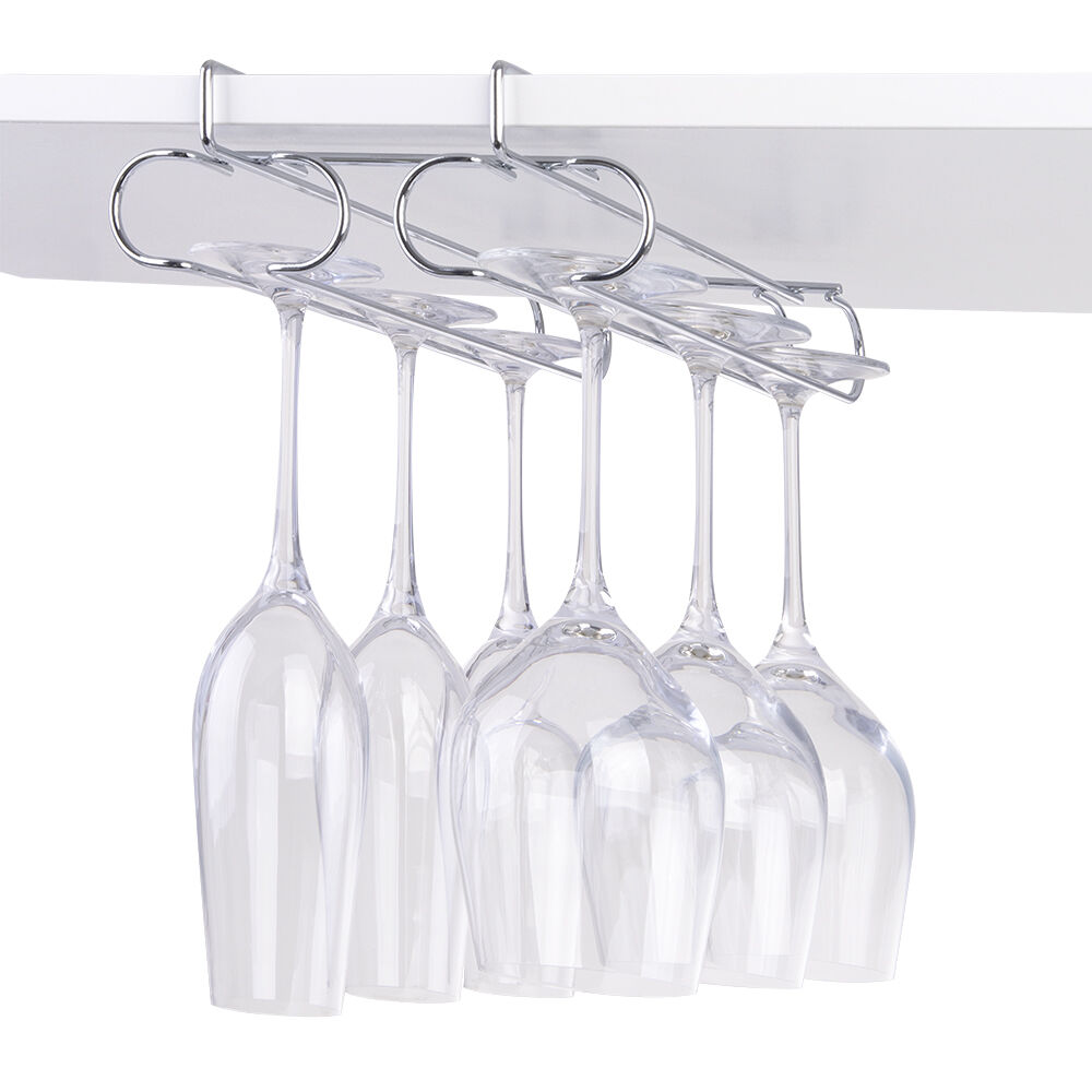 7026-2-bartender-chrome-plated-undershelf-2-rail-stemware-rack-silver