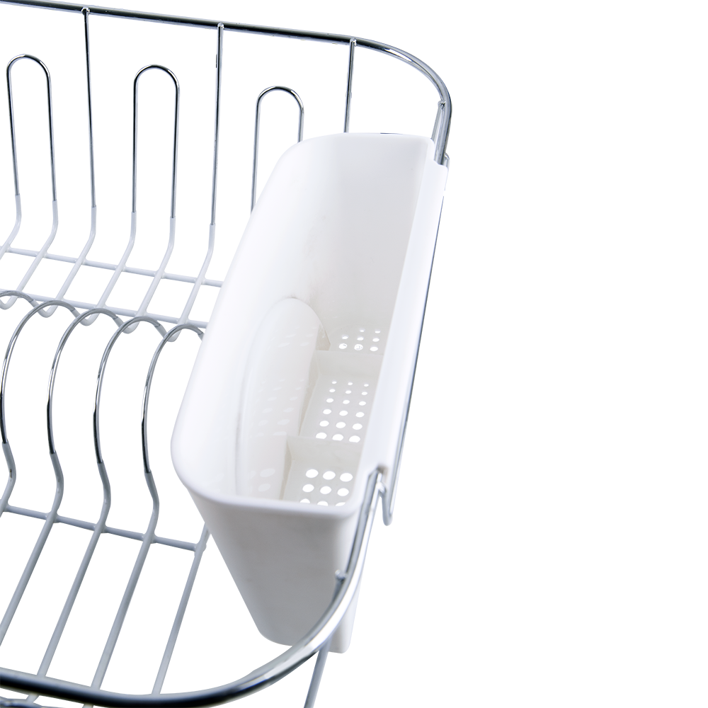 4580w-d-line-chrome-pvc-small-dish-drainer-w-caddy-36-5x32cm-white