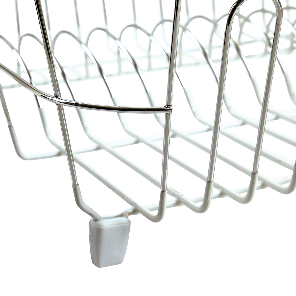 4580w-d-line-chrome-pvc-small-dish-drainer-w-caddy-36-5x32cm-white