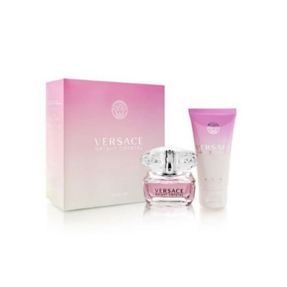 2pc Versace Bright Crystal 50ml EDT & 100ml Body Lotion Set