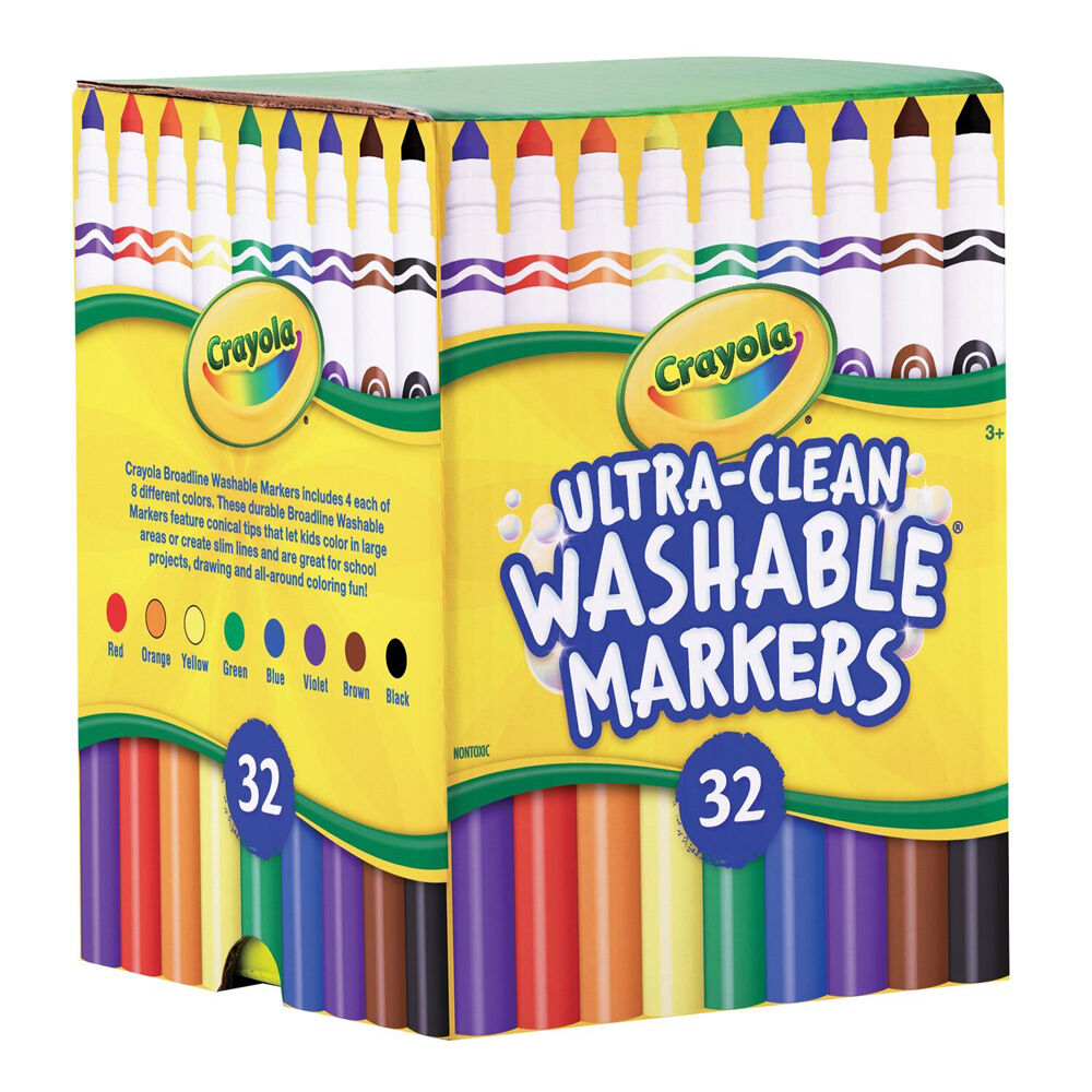 58-8034-32pc-crayola-ultra-clean-classic-washable-markers-colouring-set