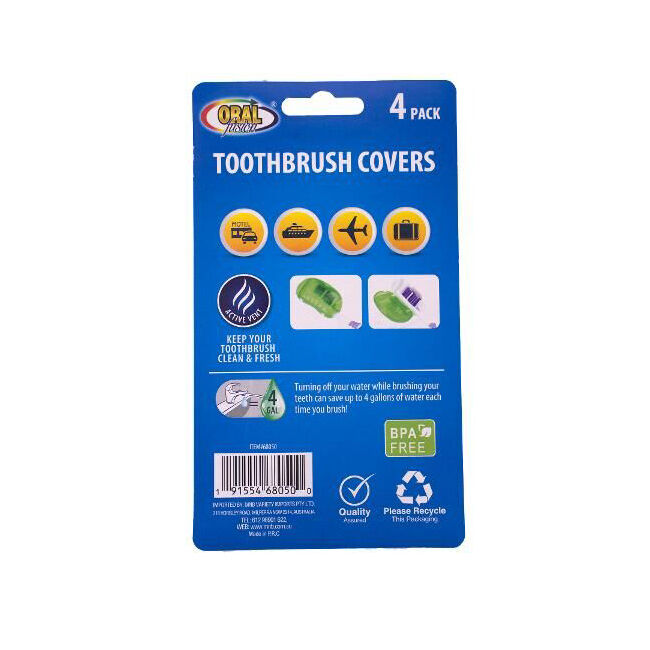 Oral Fusion Tooth Brush Covers Protector Teeth Cleaning Dental Care (4 Pieces) — image 4