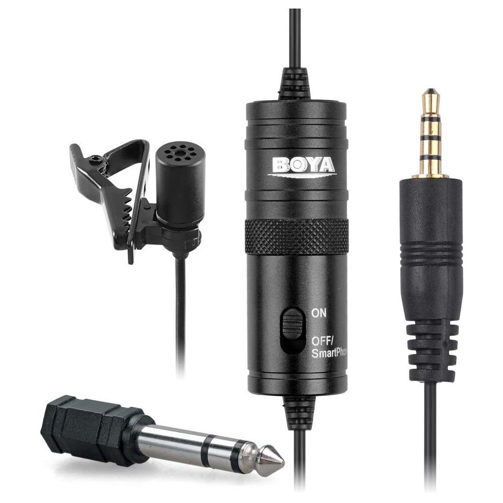 500310-boya-by-m1-pro-lavalier-3-5mm-clip-on-microphone-for-smartphone-black