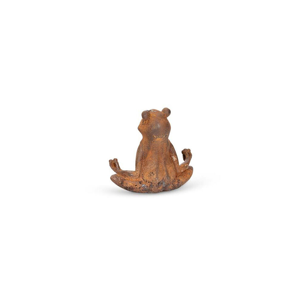 25128-a-fresco-cast-iron-yoga-frog-sitting-sculpture-10-5x10cm-rust