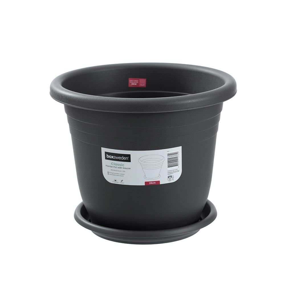 47610-boxsweden-classic-plastic-planter-pot-39cm-w-saucer-39x39x32-5cm-assorted