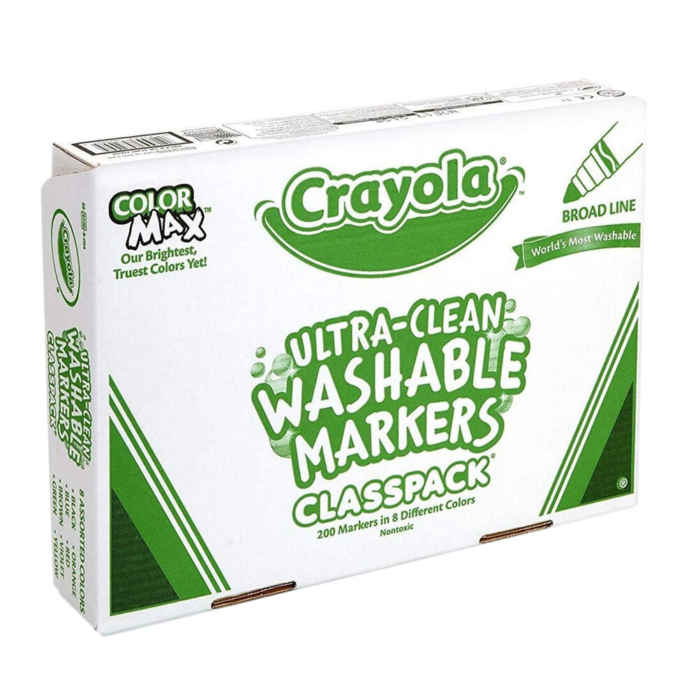 58-8200-200pc-crayola-kids-childrens-creative-marker-classpack-36m
