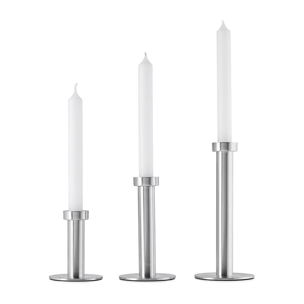 Blomus 20cm Silver Velo Stainless Steel Candle Stick Holder Home Decor — image 2