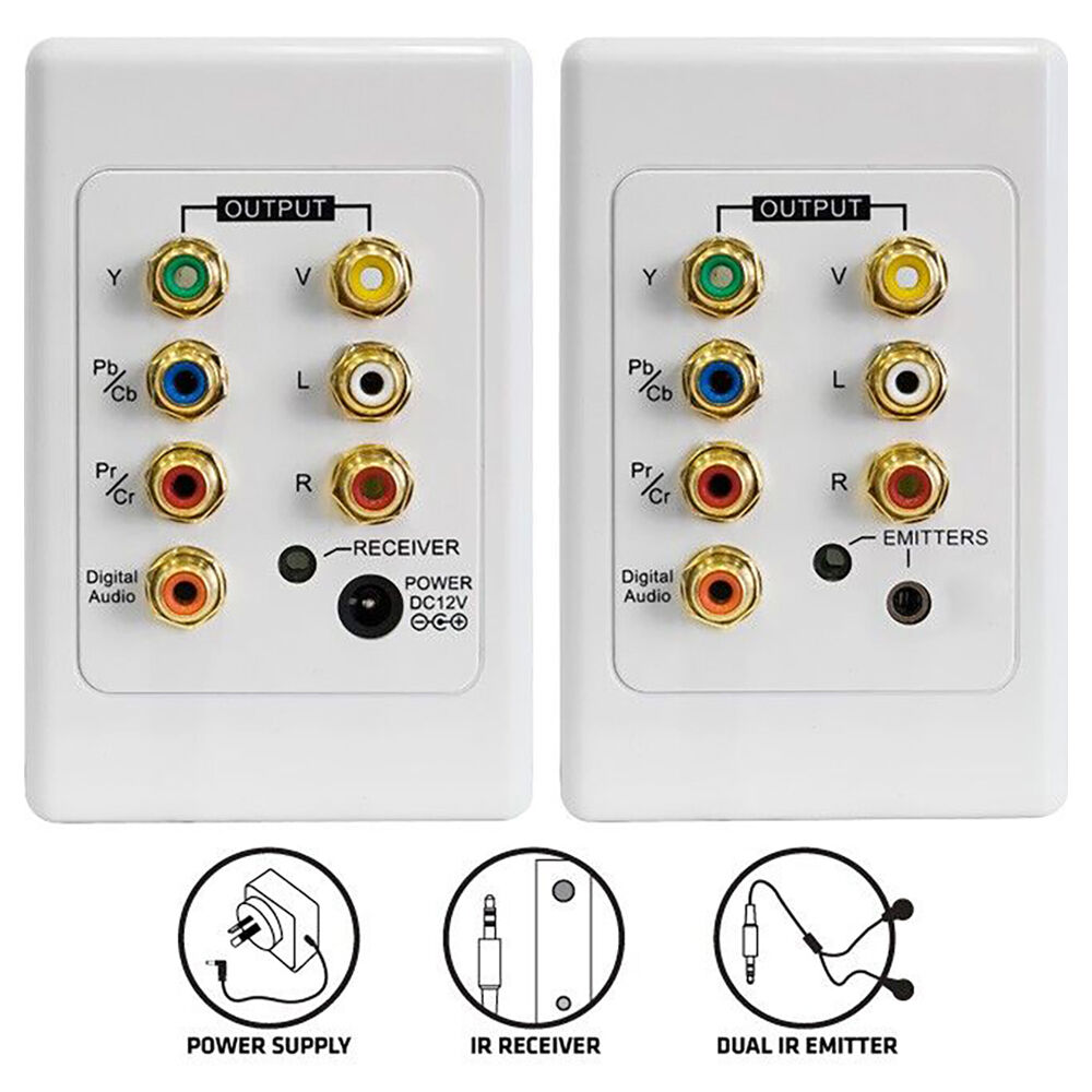 39894091-pro2-audio-video-component-ir-cat5-extender-wall-plate-kit-suit-clipsal