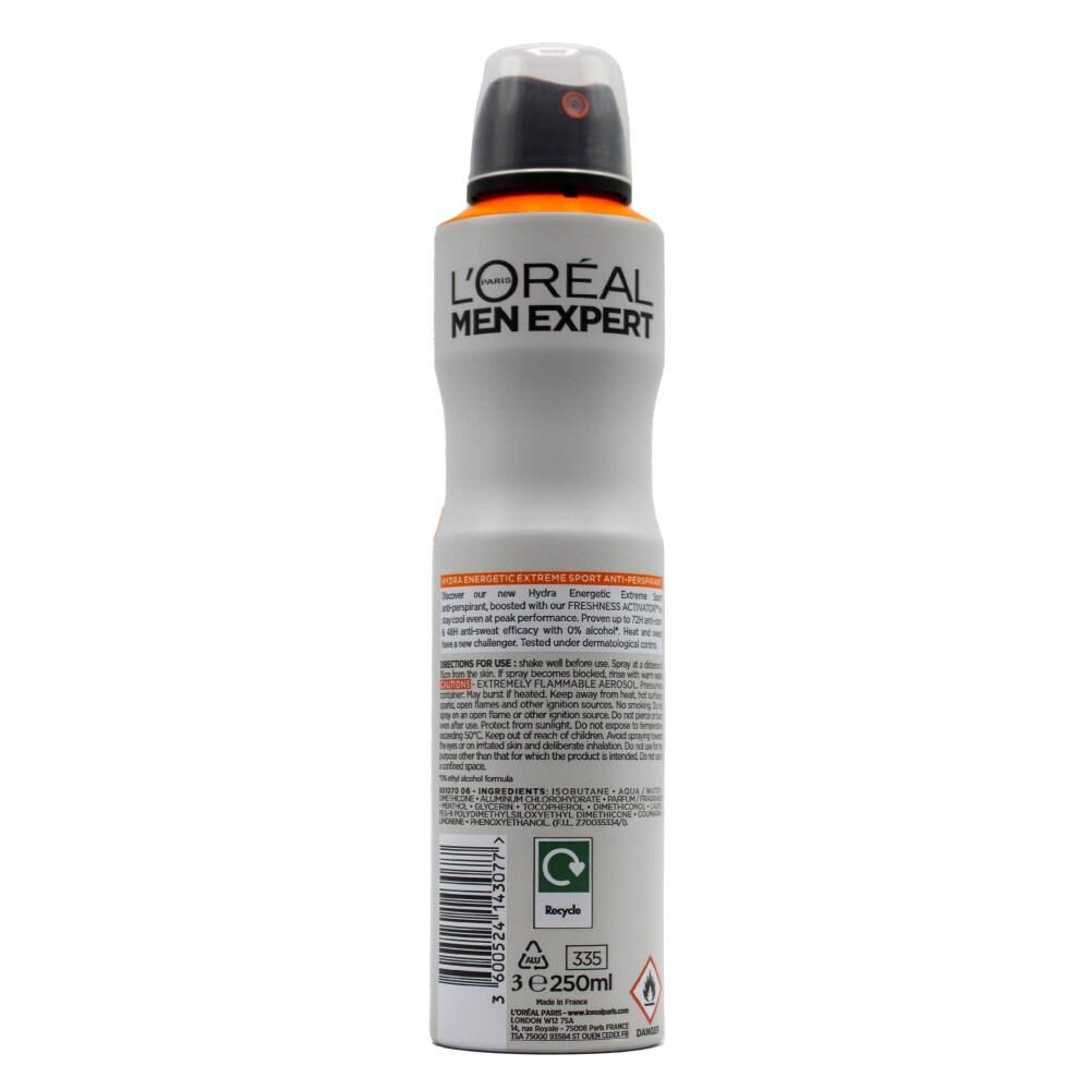 Loreal Men Expert 250ml Hydra Energetic Extreme Sport Antiperspirant