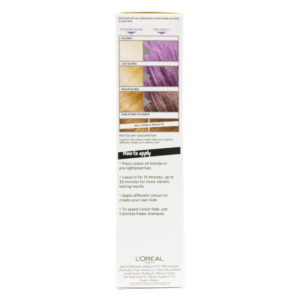 Loreal Paris Colorista Washout Hair Colour 80ml - Pastel Purple