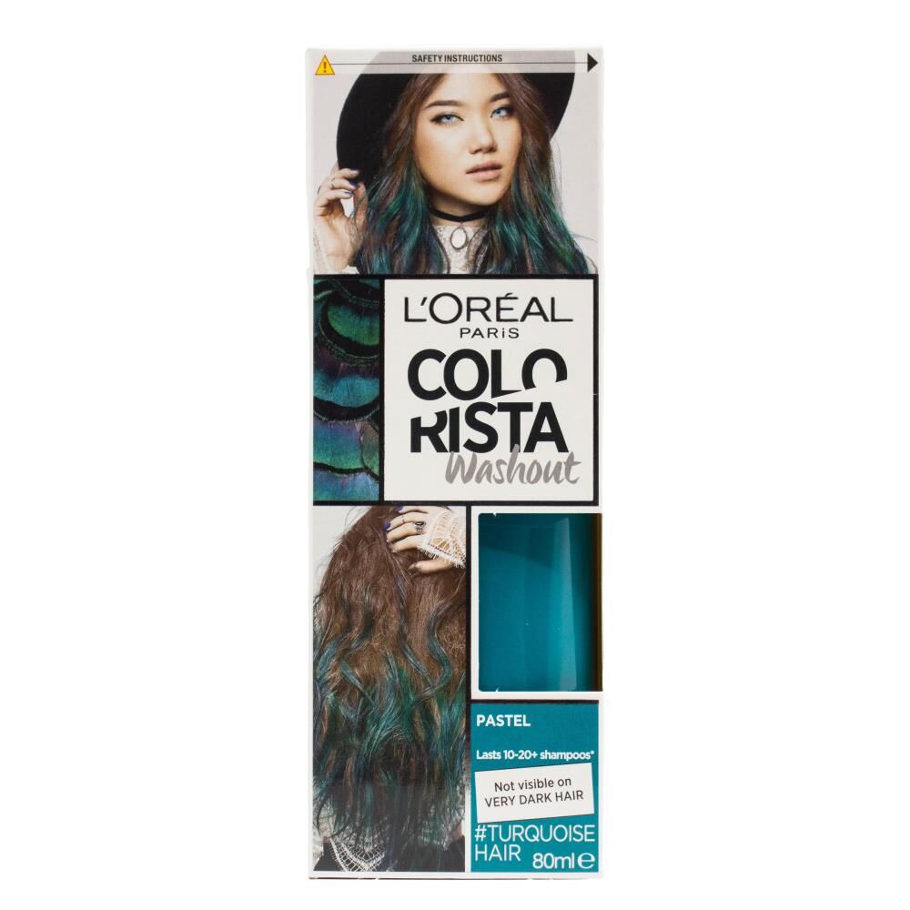 Loreal Paris Colorista Washout Hair Colour 80ml - Turquoise