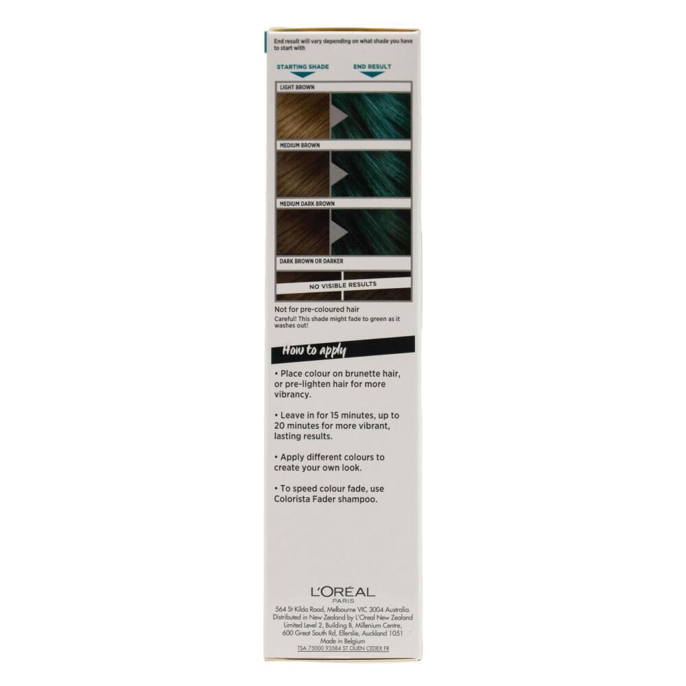 Loreal Paris Colorista Washout Hair Colour 80ml - Turquoise