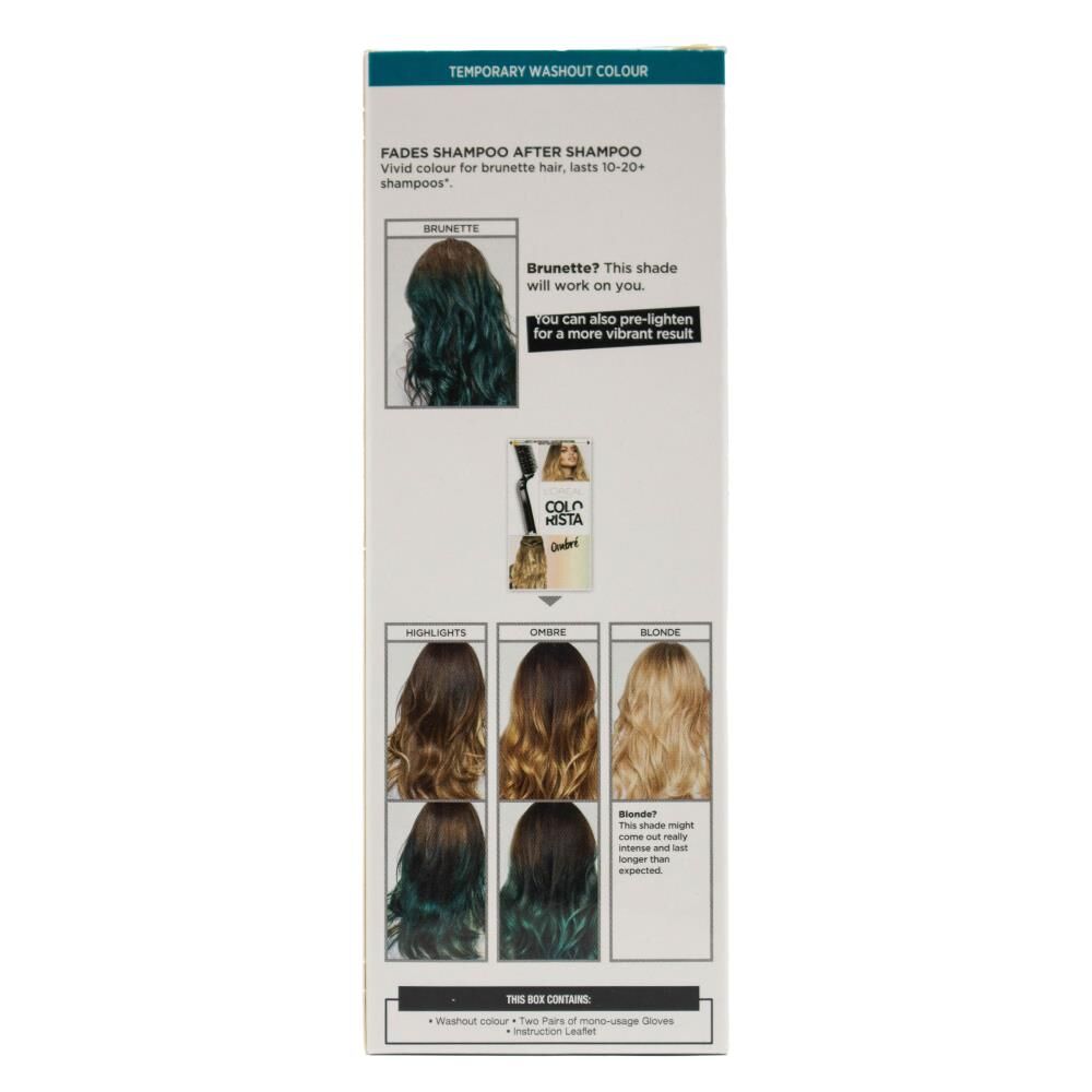 Loreal Paris Colorista Washout Hair Colour 80ml - Turquoise