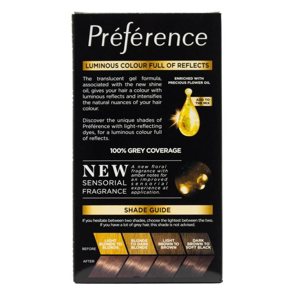 Loreal Paris Preference Permanent Hair Colour - 6.21 Cool Iridescent Light Brown