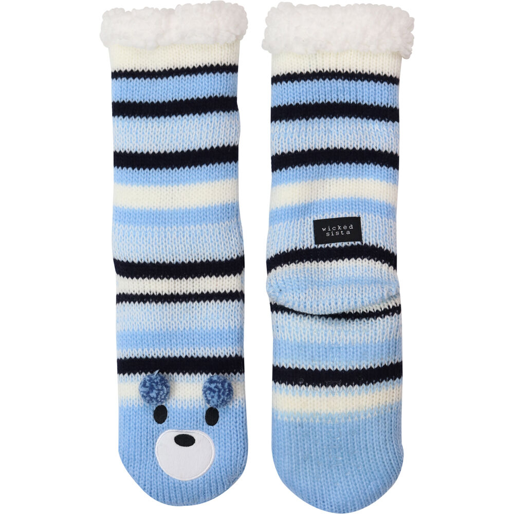 508851-wicked-sista-animal-slipper-socks-bear-stripe-one-size-blue