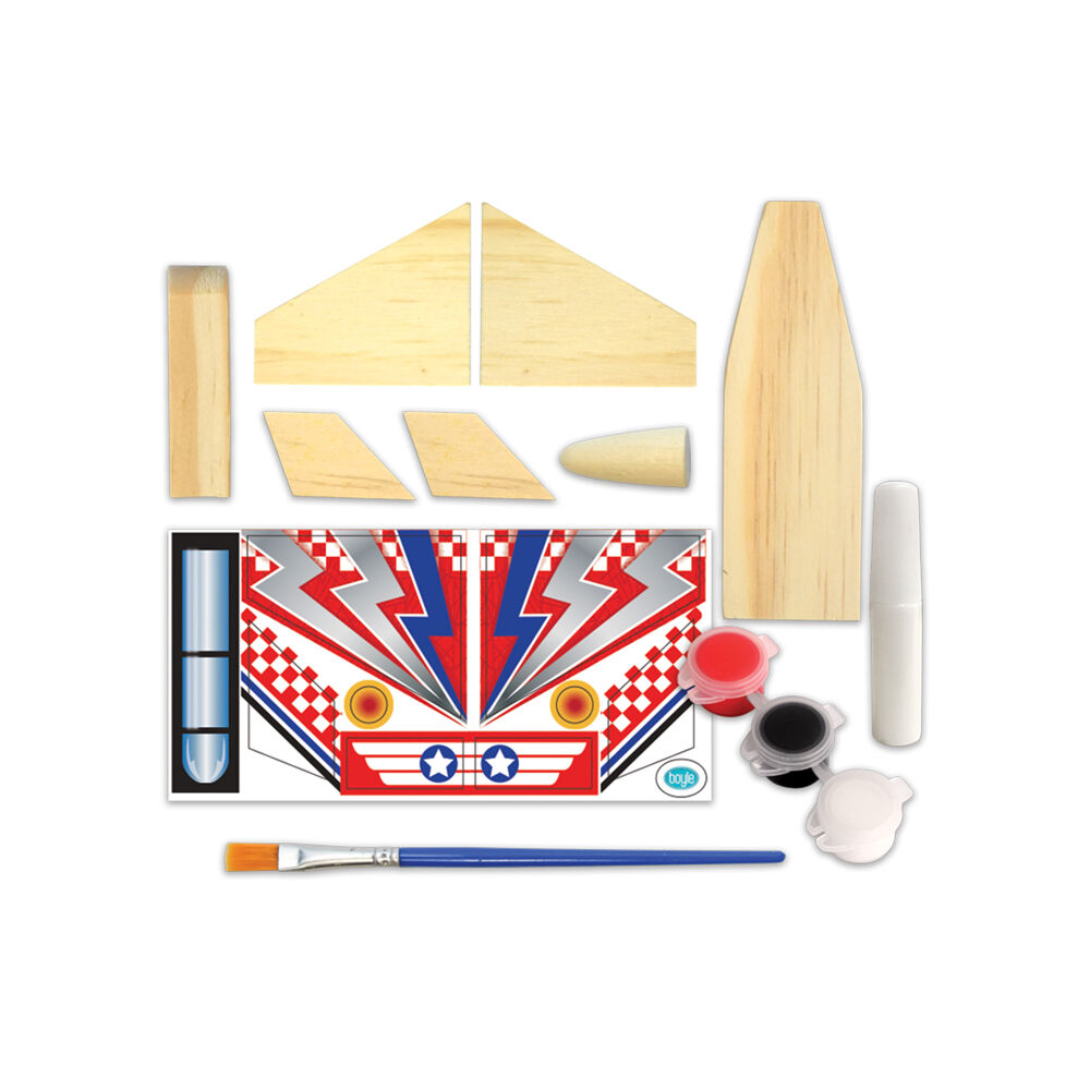 87003-boyle-wood-craft-project-kit-small-jet-plane-kids-diy-8y