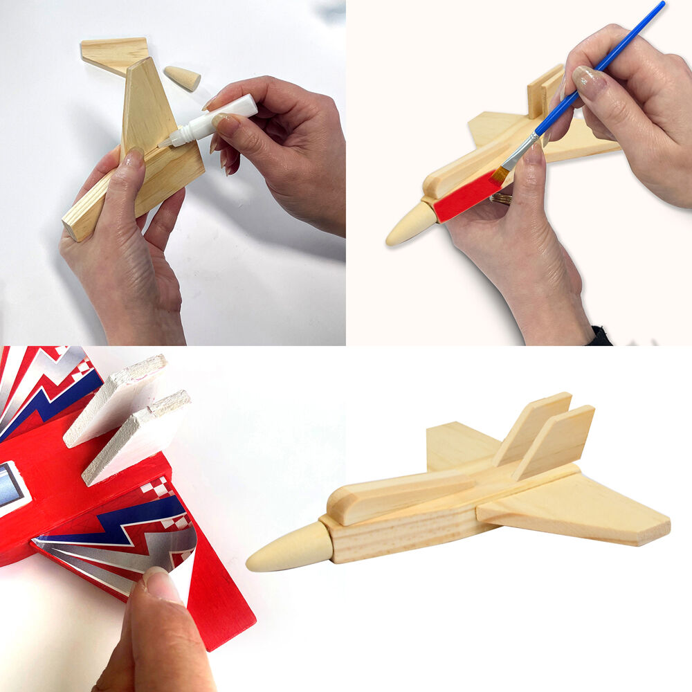 87003-boyle-wood-craft-project-kit-small-jet-plane-kids-diy-8y