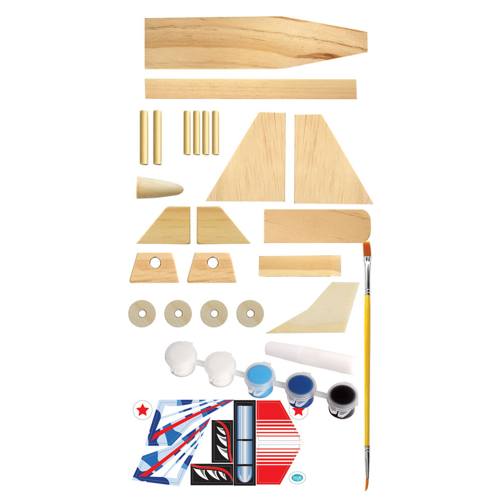 87103-boyle-wood-craft-project-kit-jet-plane-kids-diy-9y