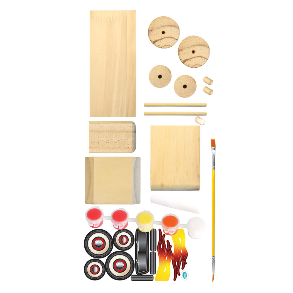 87106-boyle-wood-craft-project-kit-hot-rod-car-kids-diy-9y