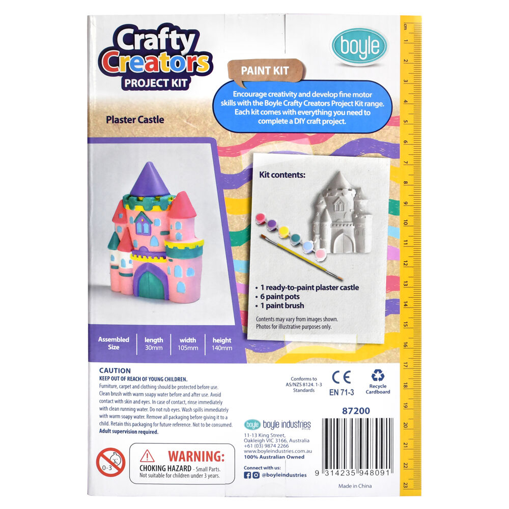 87200-boyle-crafty-creators-plaster-castle-paint-kit-kids-diy-craft-7y