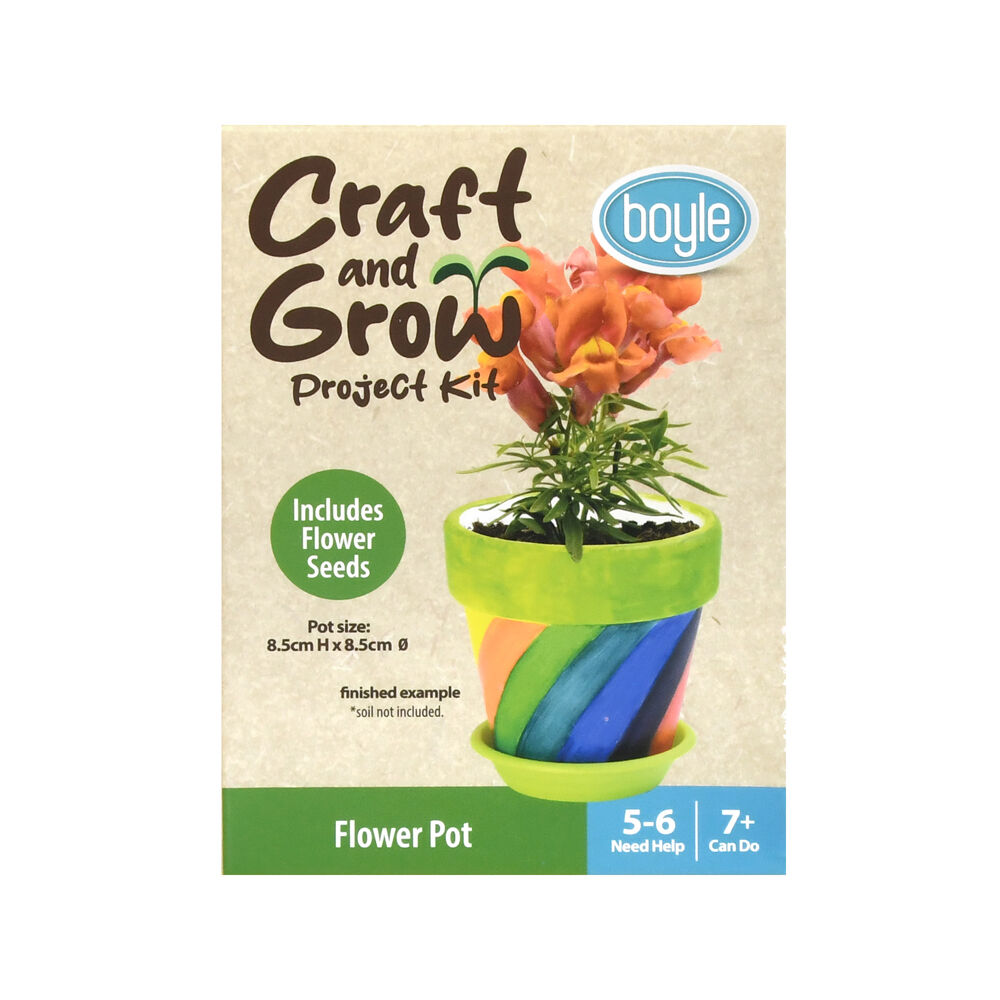 87301-boyle-craft-grow-project-kit-flower-pot-w-seeds-kids-activity-7y