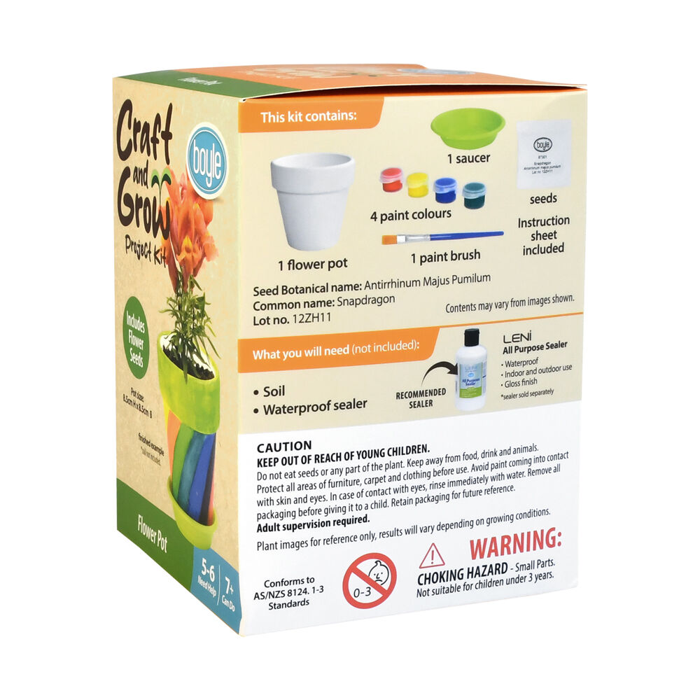 87301-boyle-craft-grow-project-kit-flower-pot-w-seeds-kids-activity-7y
