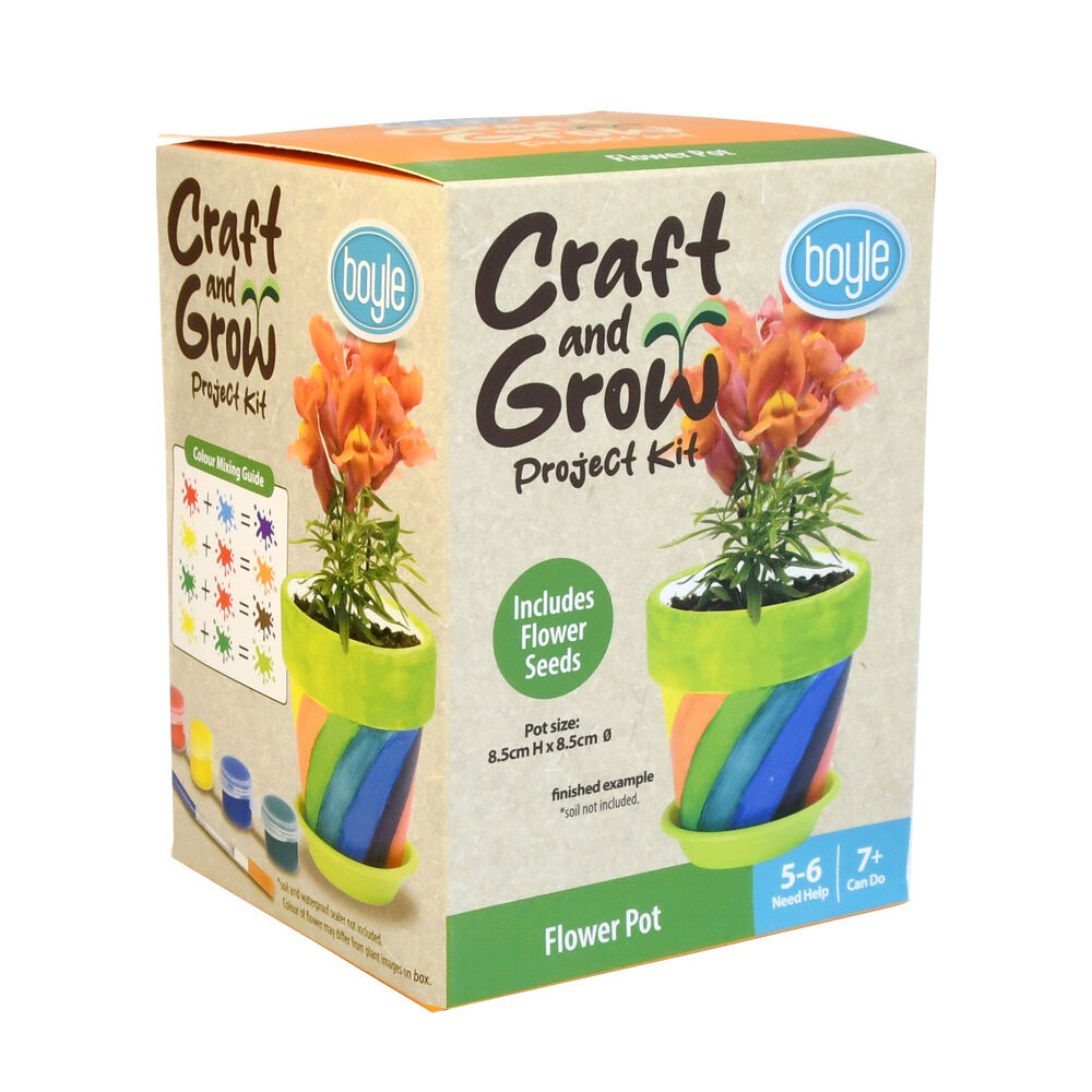 87301-boyle-craft-grow-project-kit-flower-pot-w-seeds-kids-activity-7y