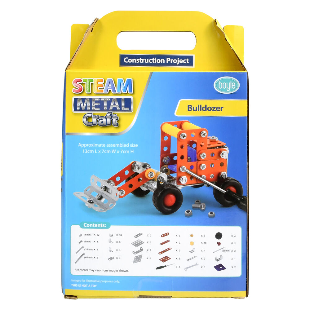 88002-154pc-boyle-steam-metal-craft-construction-kit-bulldozer-kids-build-toy-8y