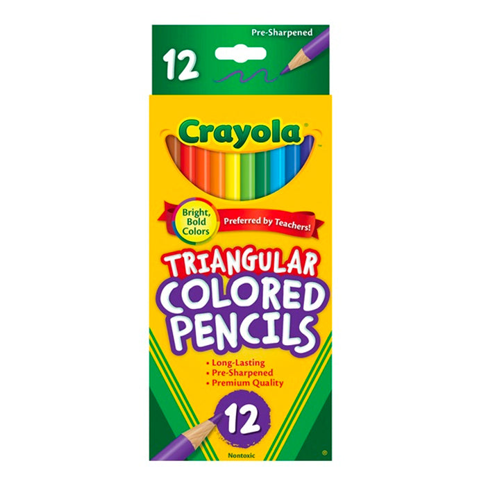 Crayola Full Size Triangular Coloured Non Toxic Pencils Art Craft Kids 3y+ (72 Pieces) — image 2