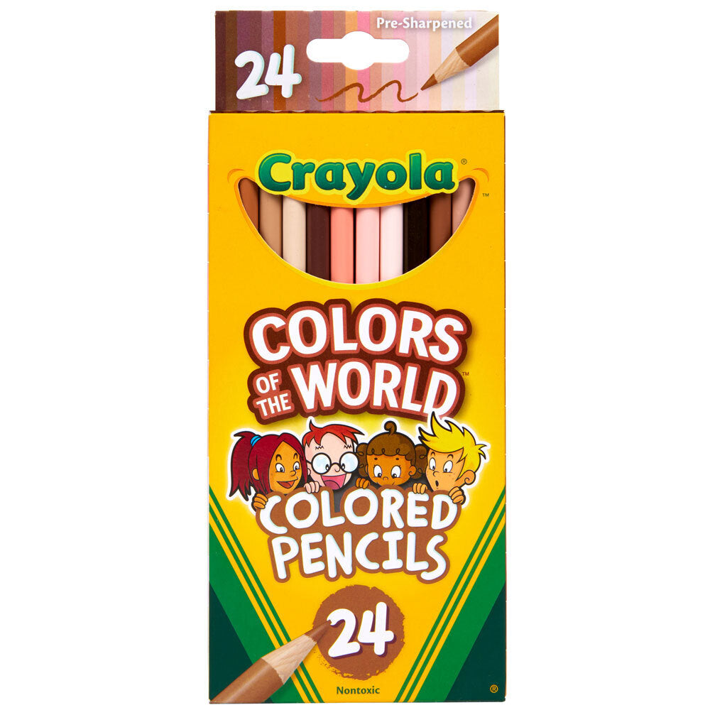 Crayola Colours Of The World Non Toxic Coloured Pencils Arts Craft Kids 3y+ (96 Pieces) — image 2