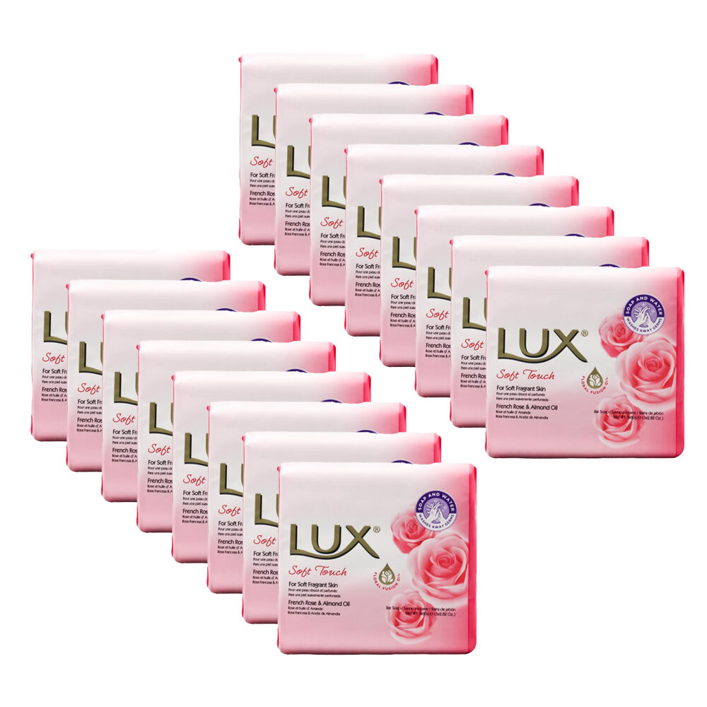 Lux 3pc Lux 80g Scented Soap Bar Soft Touch Moisturising/Nourishing Care (16 Pack)
