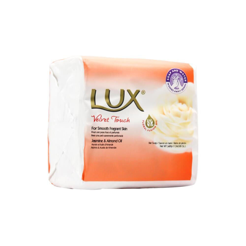 Lux 3pc Lux 80g Scented Soap Bars Velvet Touch Moisturising/Nourishing (16 Pack) — image 3