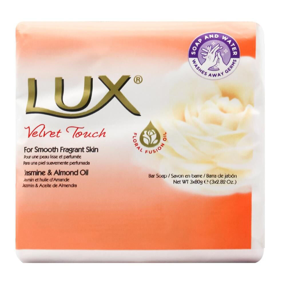 Lux 3pc Lux 80g Scented Soap Bars Velvet Touch Moisturising/Nourishing (16 Pack) — image 2