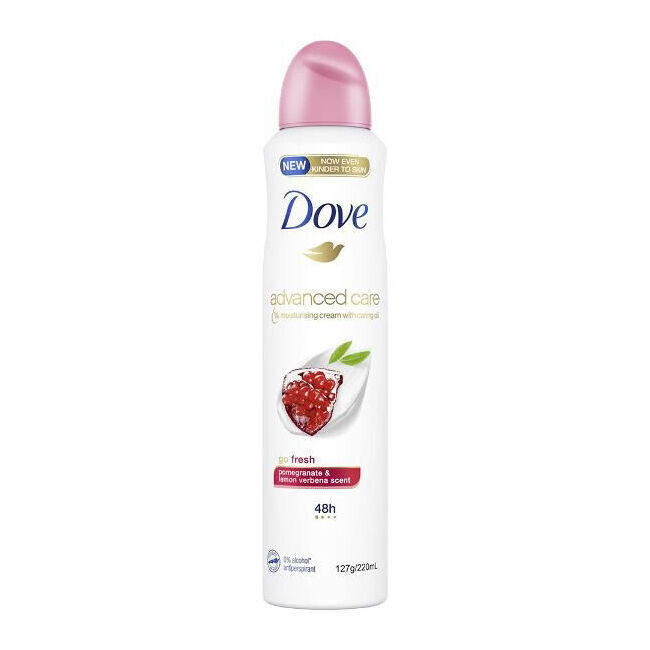 Dove Advanced Care Deodorant Spray 250ml 48hr Protection Pomegranate & Lemon (6 Pack) — image 2