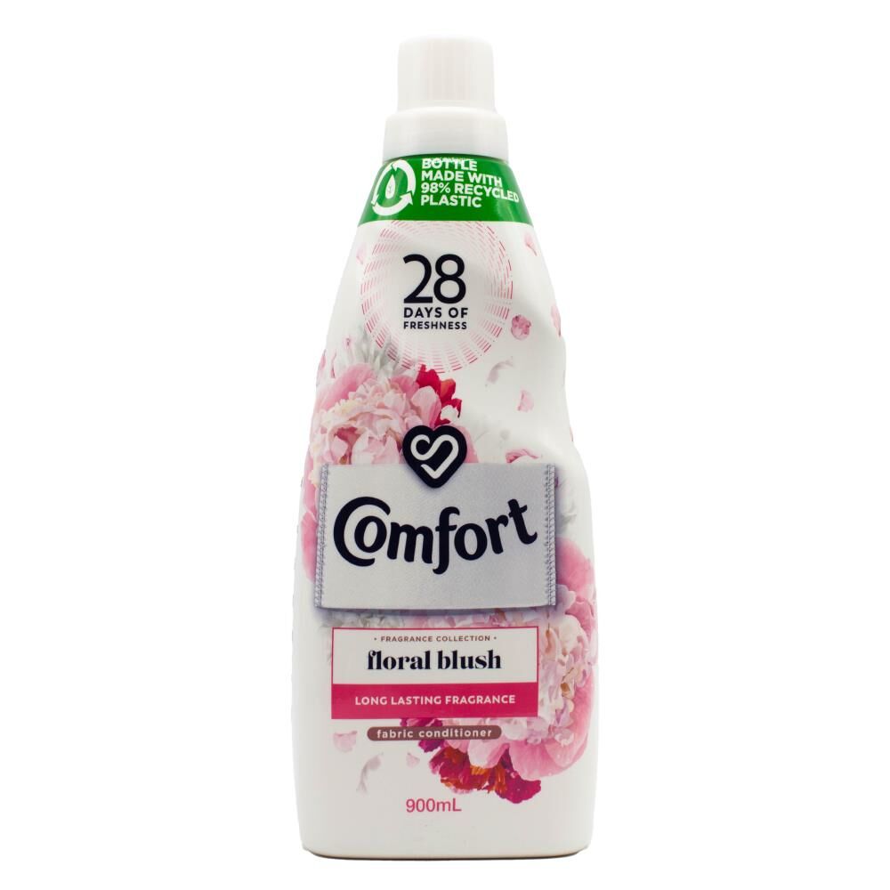 Comfort 900mL Fabric Softner/Conditioner Floral Blush Long-Lasting Freshness