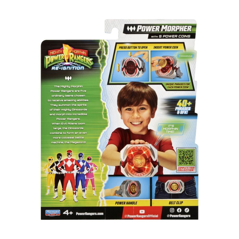 Power Rangers Morpher Deluxe Buckle w/ 5 Coins Kids Toy — image 2
