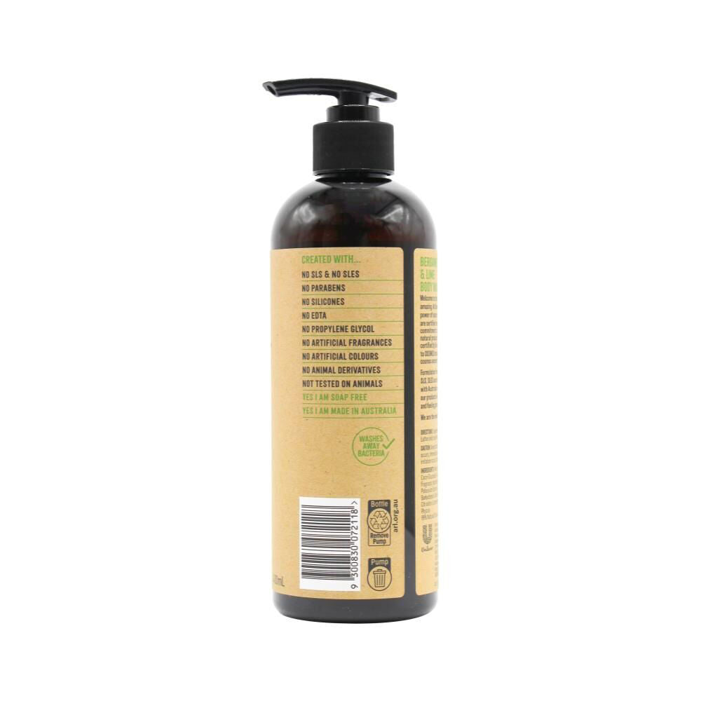 Schmidts 400ml Body Wash Bergamot & Lime w/ Lemon Myrtle Bath Care (12 Pack) — image 4