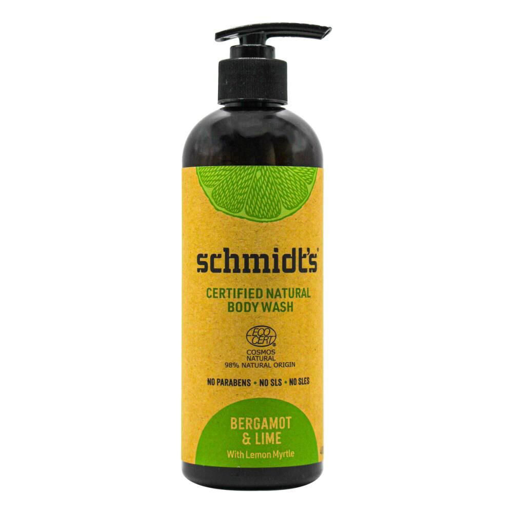 Schmidts Bergamot & Lime w/ Lemon Myrtle Bath Care 400ml Body Wash