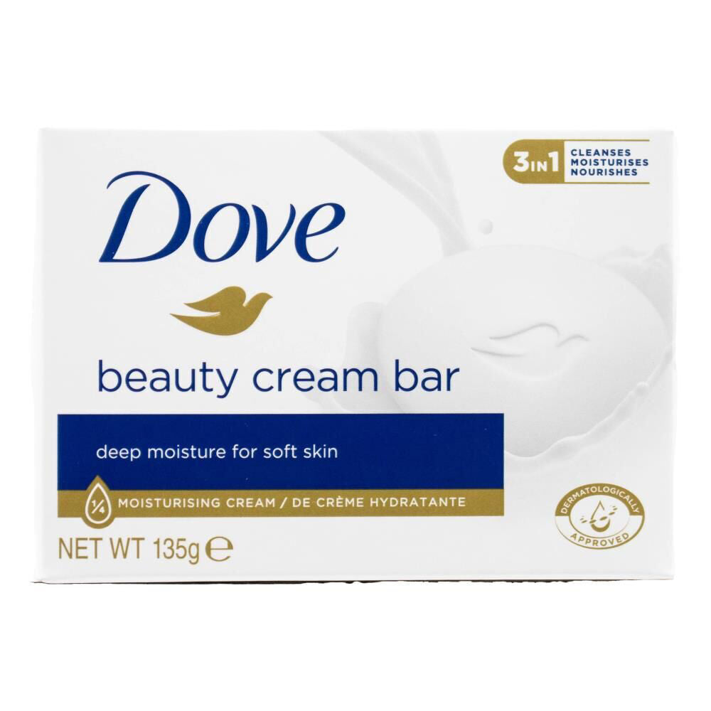 Dove 135g Beauty Cream Soap Bar Deep Moisture For Soft Skin Nourishing (16 Pack) — image 2