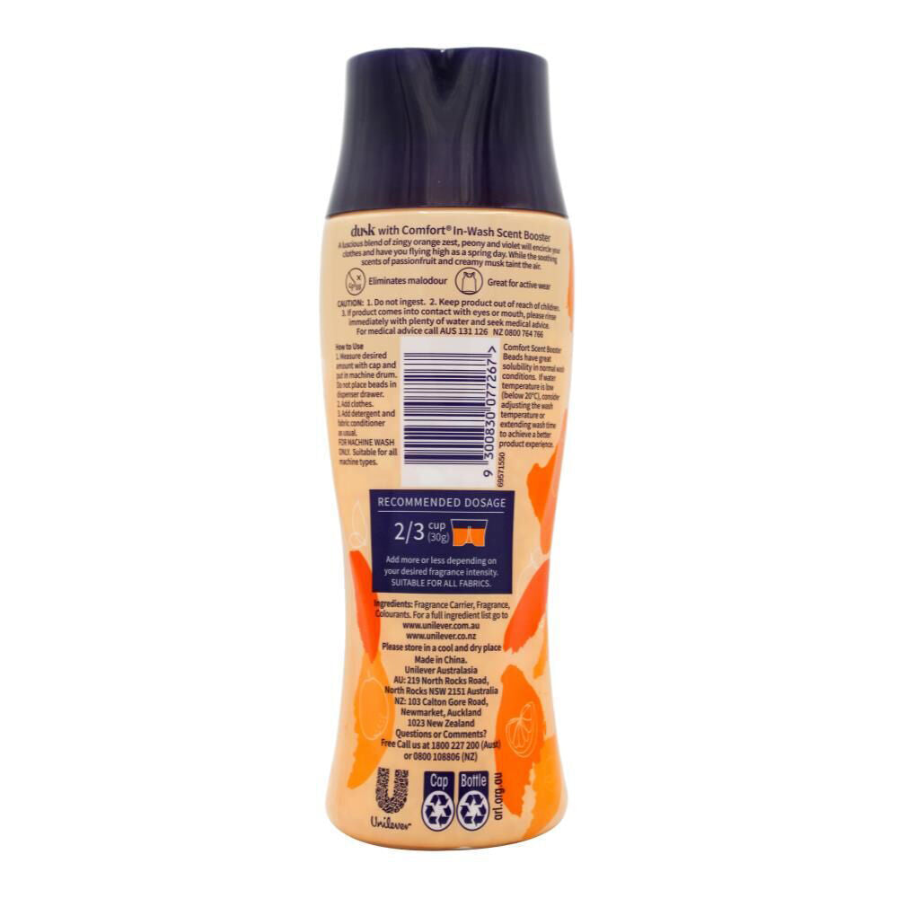 Comfort In Wash Scent Booster Dusk Orange Spring 200g Fabric Freshener (3 Pack) — image 4
