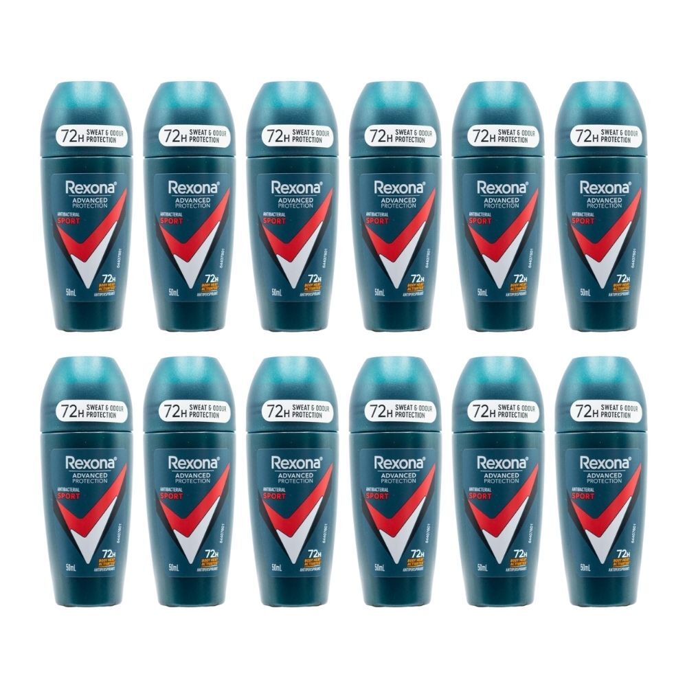 Rexona 72H Advanced Protection Antiperspirant Roll On Deodorant 50ml (12 Pack)
