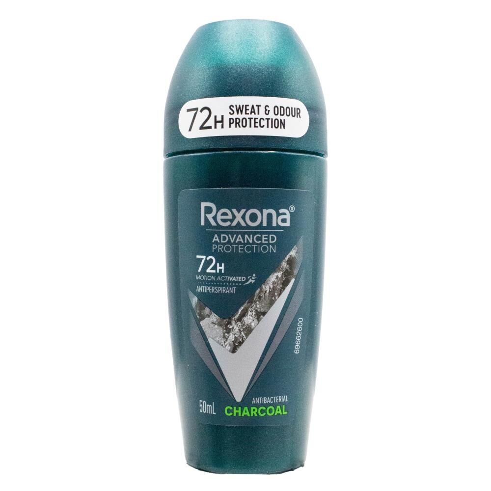 Rexona 50ml Antiperspirant Roll-On Deoderant Charcoal 72 Hr Protection