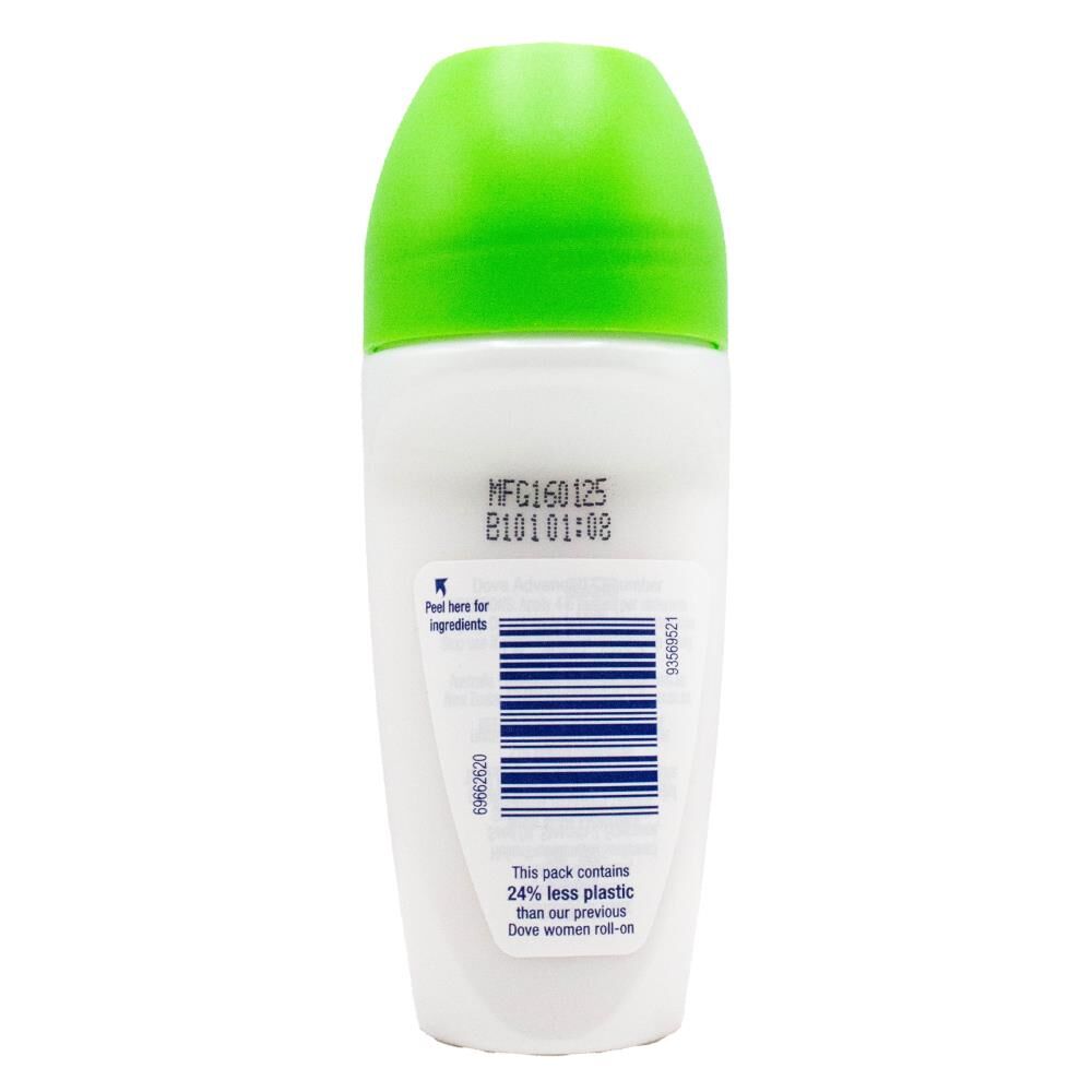 Dove 50ml Cucumber Green Tea Antiperspirant Roll-On Deodorant 48 Hour — image 2