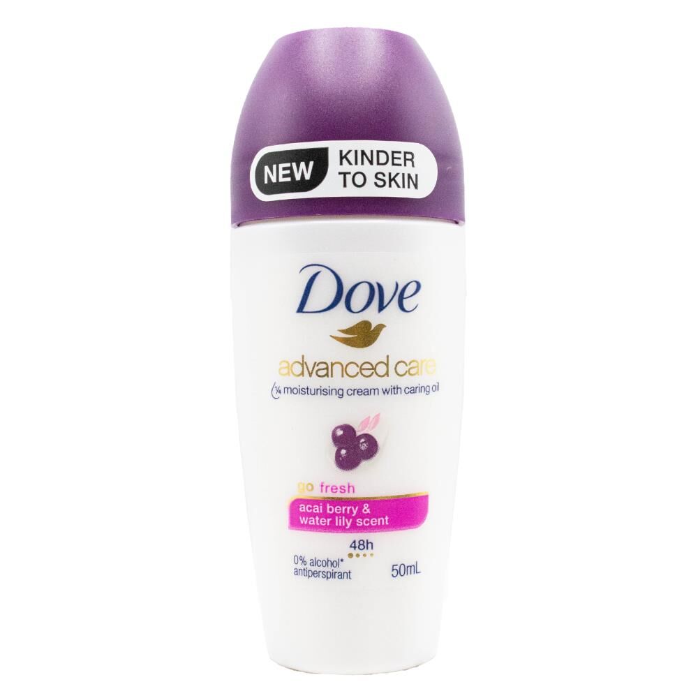 Dove 50ml Acai Berry Water Lily Antiperspirant Roll-On Deodorant 48 Hour