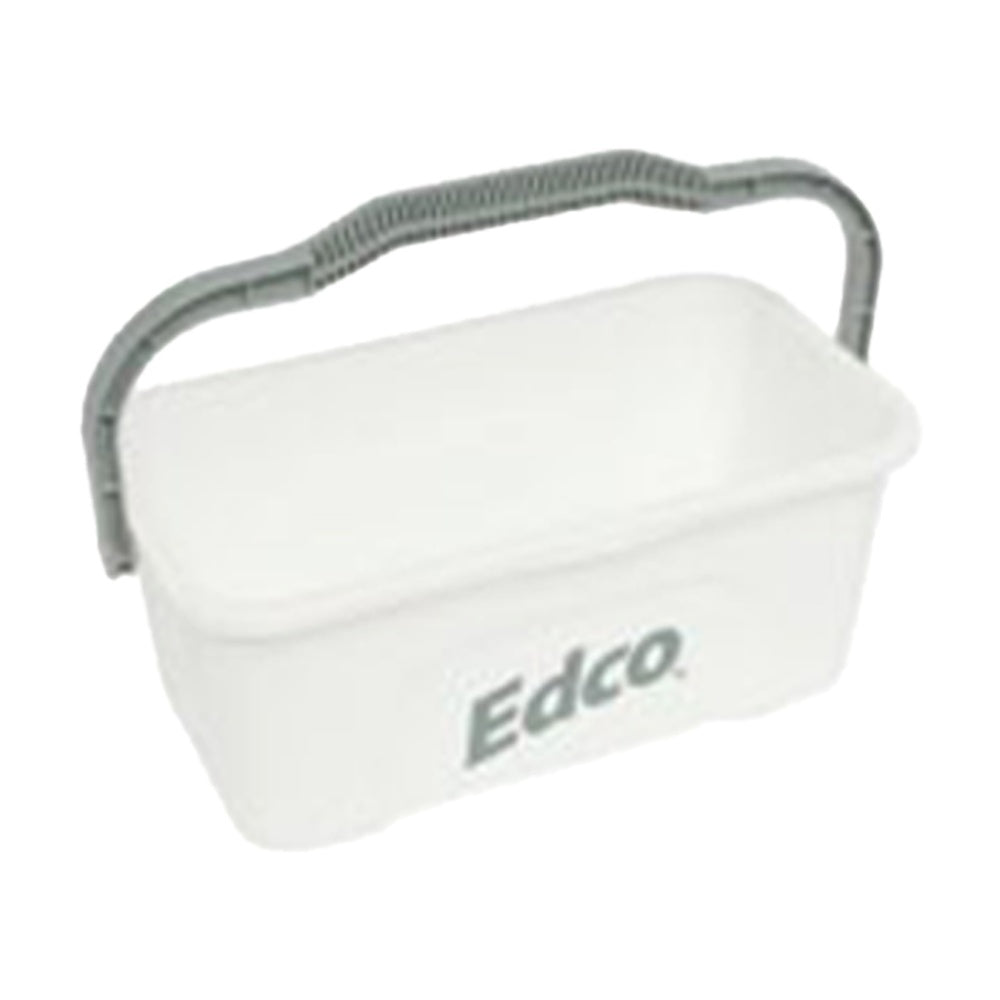 Edco All-Purpose Mop and Squeegee Bucket w/ Durable Handle White 11L