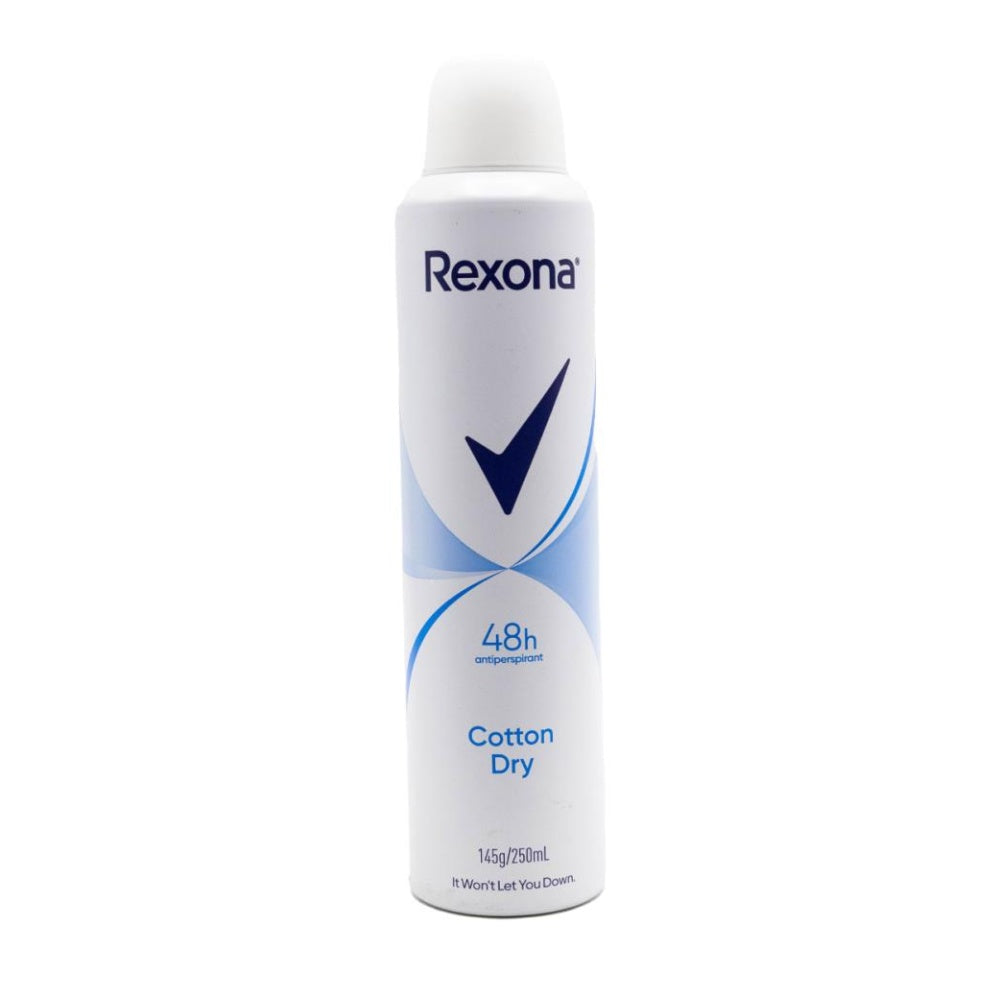 Rexona Women Cotton Dry Antiperspirant Protection Deodorant Spray 250ml