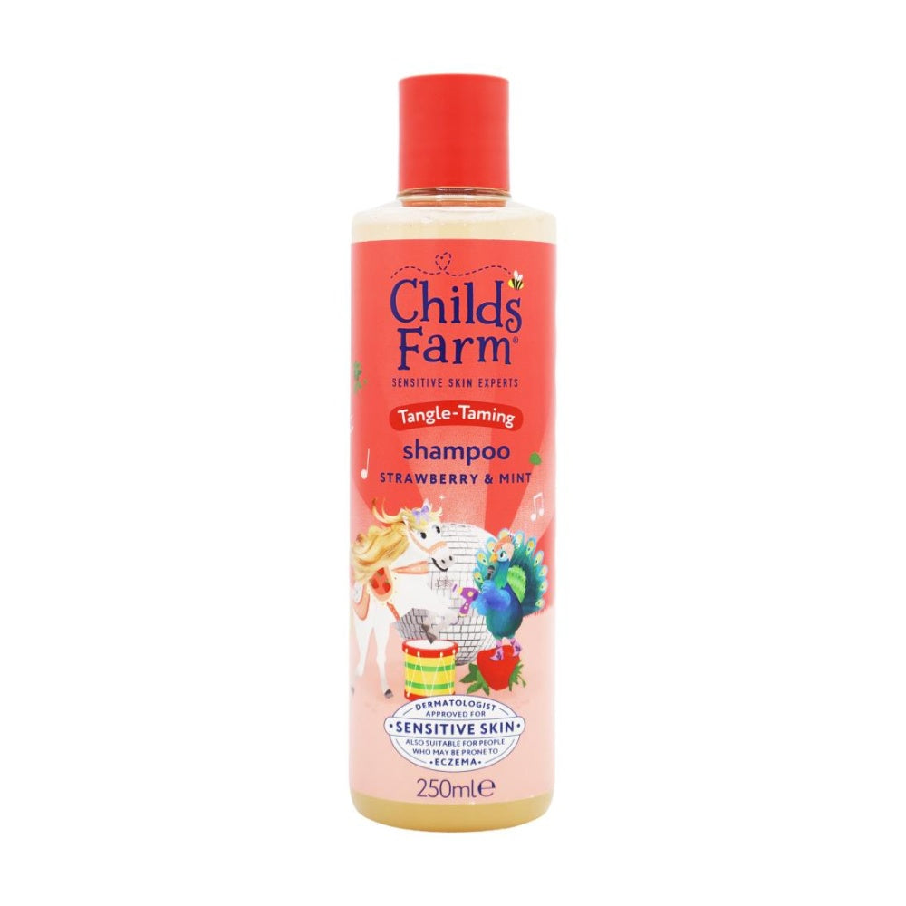 Childs Farm Shampoo Sensitive Skin Experts Tangle Taming Strawberry 250ml