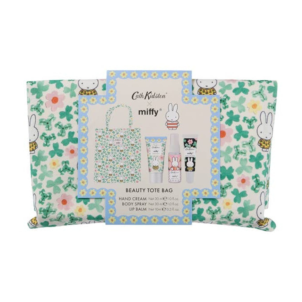 Cath Kidston x Miffy Beauty Tote Bag Set w/ Hand Cream, Body Spray, Lip Balm